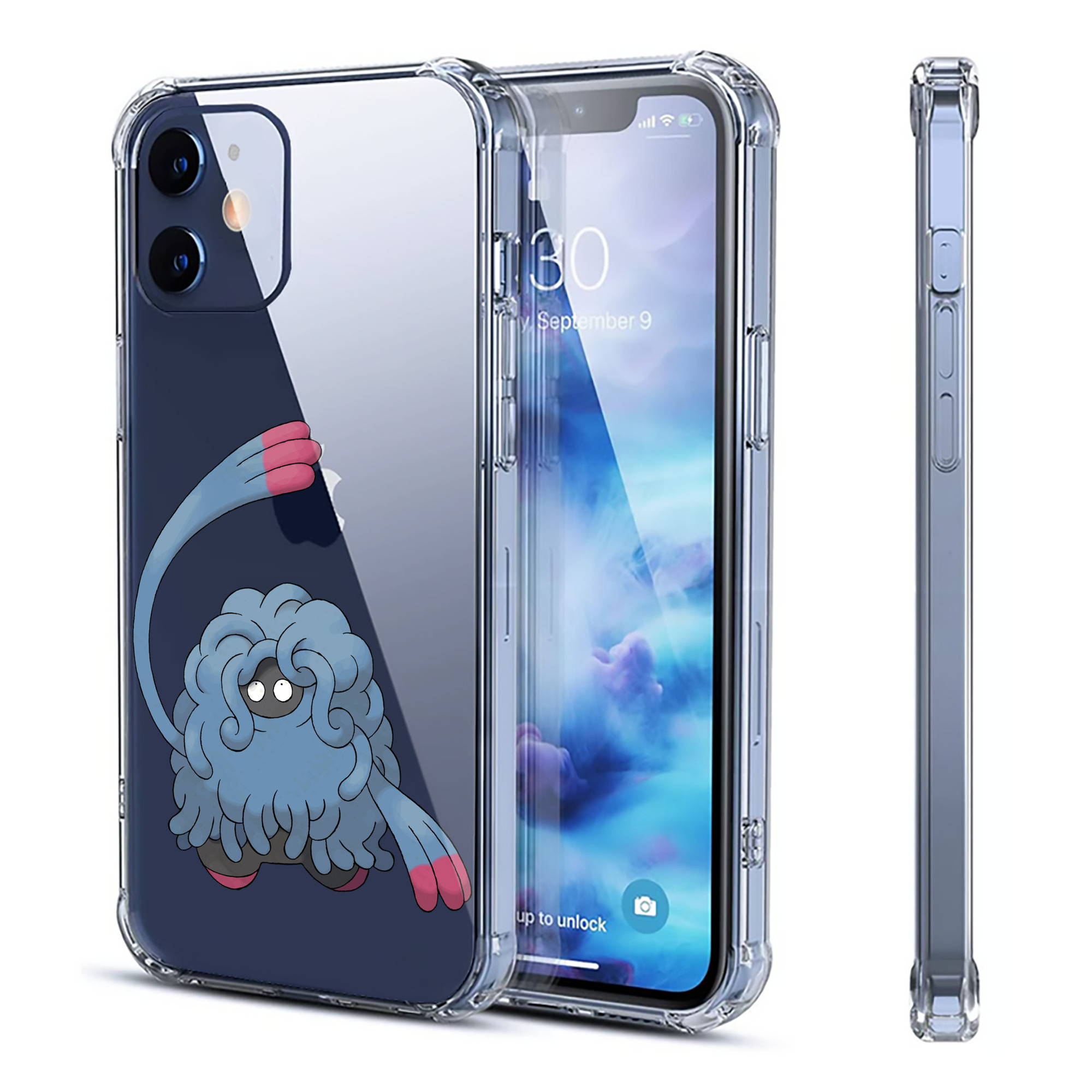 （画像用） ポケットモンスター Pokémon 【iPhone 12シリーズ対応】透明スマホケース（クリアソフトケース）